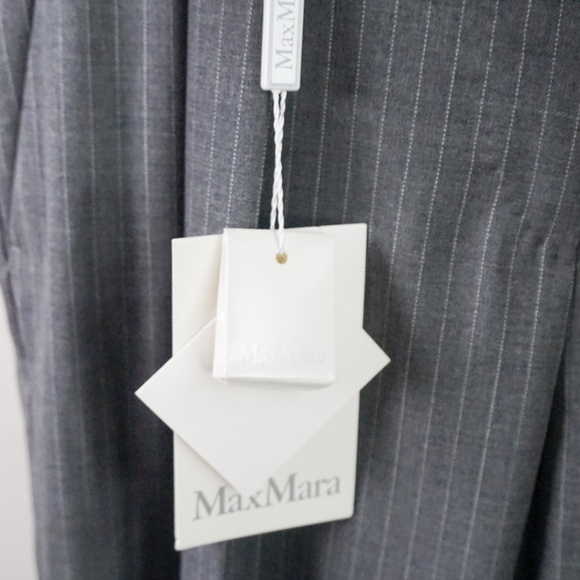 MAX MARA Pinstriped woolblend bootcut trousers - Picture 7 of 8